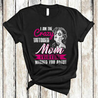 Tattooed Mom Tattoos Mother Parent Mommy Ink Art Mama Tough Ma Juniors T-Shirt