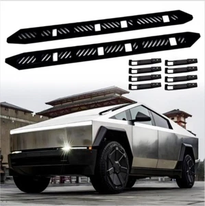 2Pcs Running Board Side Step Pedal Nerf Bar Fits for Tesla Cybertruck 2024 2025 - Picture 1 of 11
