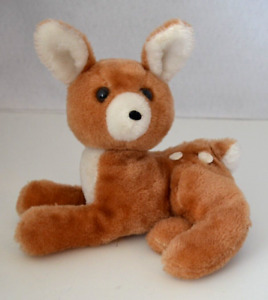 Dakin 1977 Baby Deer Fawn Vintage 8" Brown Plush Soft Toy Stuffed Animal
