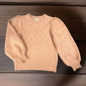 Ophelia Roe Women Pullover Sweater Sz M Long Sleeve Crew Neck Pink Gold Metallic - Picture 1 of 10