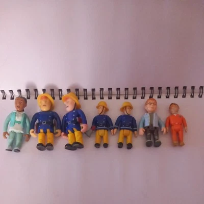 7 figuras de acción Fireman Sam figuras de muñeca de PVC tamaño aproximado 3,5" y 2,5" Foto 1 de 4