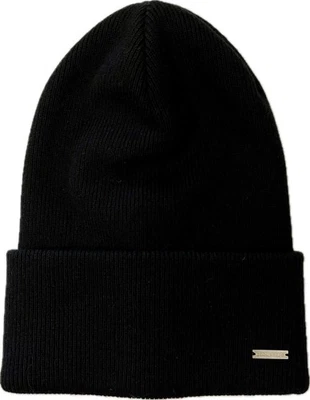 DSQUARED2 Gorro de Lana Negro Hecho en Italia Unisex Diseñador Gorra de Invierno Foto 1 de 4