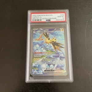 PSA 10 GEM MINT Zapdos Ex 202/165 SIR Special Illustration Rare Pokemon 151 SV - Picture 1 of 4