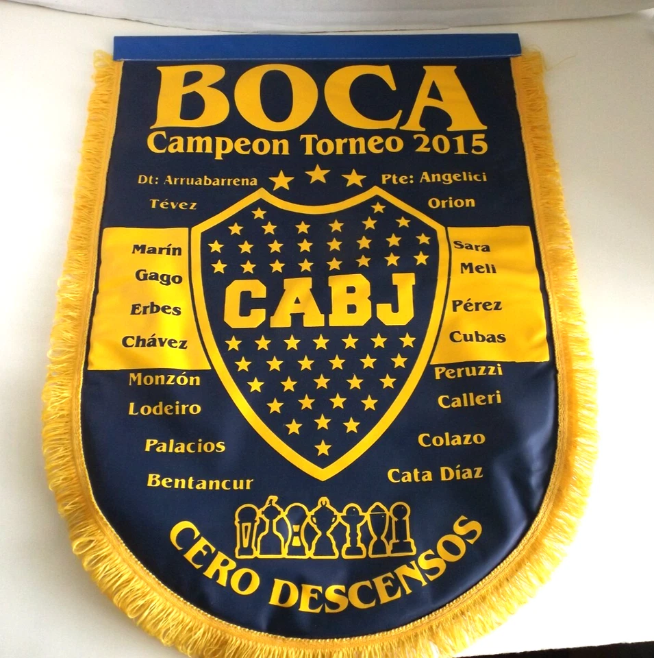 FIFA BOCA CAMPEON 2015 CABJ VINILO FÚTBOL RARO BANDERA COPA MUNDO ARGENTINO Foto 1 de 4