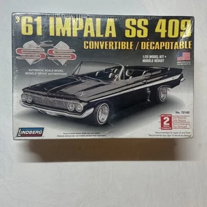 NEU Lindberg 61 Chevrolet Impala SS 409 Convertible Maßstab 1:25 Bausatz versiegelt RAR - Bild 1 von 3
