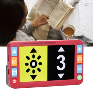 5.0inch Digital Reading Aid Auto Focus Dual Lens 2X‑32X Magnification 26 Color M - Picture 1 of 12