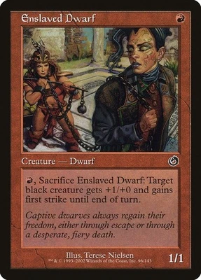 4x Enslaved Dwarf - Torment Common Red Terese Nielsen MTG LP EDH Magic - MTG_Dom - Image 1 of 2