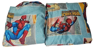 Marvel Spiderman Twin Sheet Set Spider Sense Flat & Fitted Box Pattern 2012 Soft - Image 1 of 4