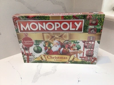 Monopoly Christmas Edition Board Game - NEW & SEALED - Christmas Family Fun - Image 1 of 4