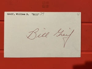 Bill Greif🔥🔥 MLB Debut: 1971 Houston Astros🔥🔥Autograph 🔥 - Picture 1 of 1