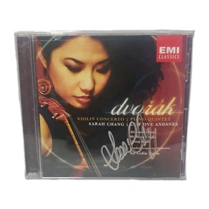 SIGNIERT Sarah Chang EMI Dvorak Violinkonzert Klavierquintett Leif Ove Andsnes CD - Bild 1 von 4