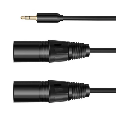 Multi-Function Audio Cable 3.5/6.35mm Male Jack to  XLR Male Jack Cable XLR8509 - Image 1 of 4