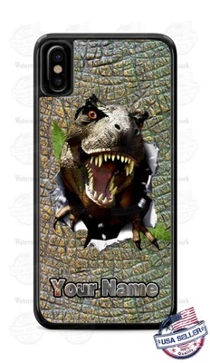 Dinosaurs T-Rex Breaking Out Phone Case for iPhone 16 Samsung S24FE s25 Google 9 - Image 1 of 4
