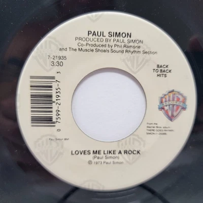Paul Simon Kodachrome / Loves Me Like 7" 45rpm EX Vinyl 80's Record free sleeve - Image 1 of 2