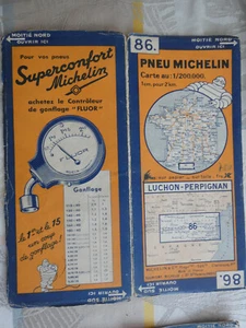 carte michelin 86 luchon perpignan 1934 - Foto 1 di 1