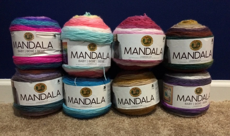 Lion Brand Mandala Yarns, 5.3 oz/150 g, 590 yd/540 m, Assorted Colors - Image 1 of 1
