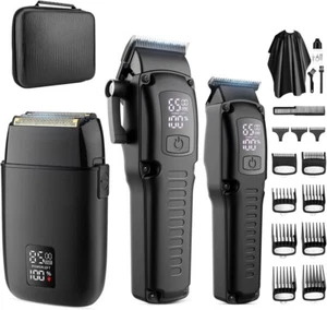 PRO Máquinas Profesionales Para Cortar Cabello Maquina Cortadora De Pelo Set MEN - Picture 1 of 6