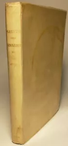 1891 SAINTS & SINNERS by HENRY ARTHUR JONES INSCRIBED & w/ ORIG. LETTER ! 1ST ED - Bild 1 von 9