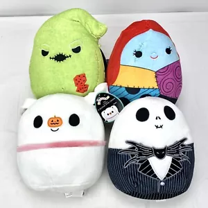 Squishmallow 8" Nightmare Before Christmas Jack Sally Zero Oogie Boogie Set New! - Picture 1 of 10