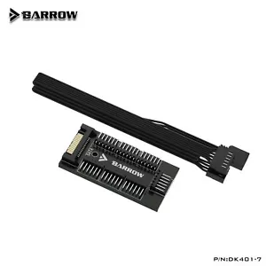 Controladores Barrow 7 vías RGB y concentrador de ventilador interfaz de fuente de alimentación Sata DK401-7 - Imagen 1 de 10