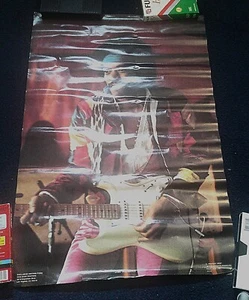 Vintage 1977 Jimi Hendrix 23x34 Rolled Poster Isle of Fehmarn Last show - Picture 1 of 7