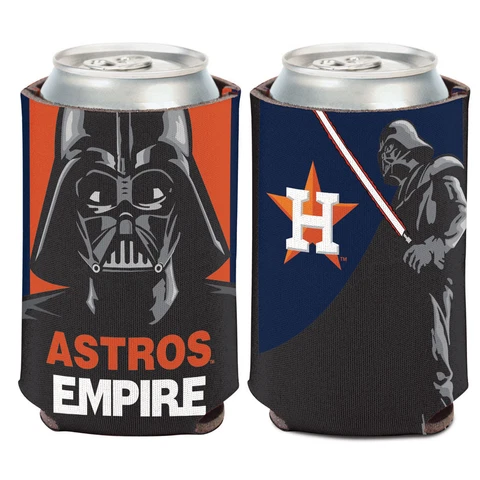 Houston Astros DARTH VADER Can Cooler 12 oz. Koozie Star Wars Cover