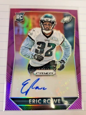 2015 Panini Prizm Purple Parallel Rookie Signatures #RS-ER Eric Rowe RC - Image 1 of 2