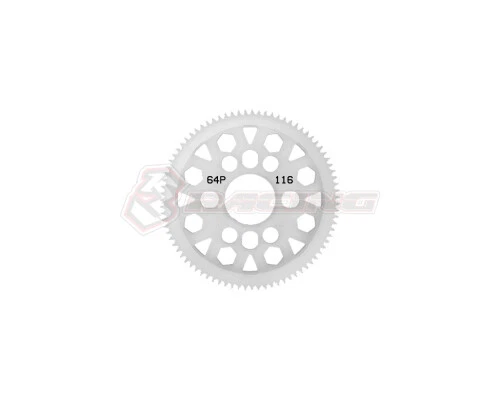 3Racing 64 Pitch Plastic Spur Gear 116T Ver.2 - Image 1 of 1