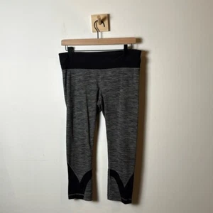 Lululemon Damen Inspire Tight II Mesh Cropped Wee are From Space Schwarz Größe 8 - Bild 1 von 16