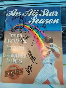 MiLB 1990 Triple-A AAA All-Star Game Signed Game Program. Juan Gonzalez, Etc - Picture 1 of 3