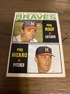 1964 Topps #541 Phil Niekro Hall of Fame High Number Rookie