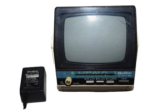 Quasar Model XP1477XH Portable 5" B&W TV UHF/VHF and AM/FM Radio Tested Working - Picture 1 of 9