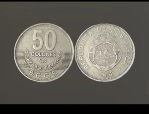 50 Colones Costa Rica Coin 2002 - Picture 1 of 1