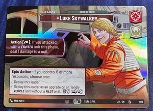 Star Wars Unlimited Jump To Lightspeed Luke Skywalker SHOWCASE Leader Card - Picture 1 of 3