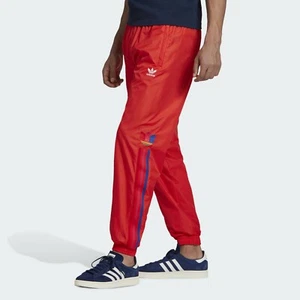 NEW ADIDAS Originals 3D Trefoil 3-Stripes Track Pants Active Red GE6249 MEDIUM - Picture 1 of 8