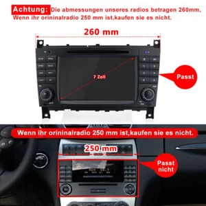 9"Android 13 Für Mercedes Benz C Class W203 CLK W209 Autoradio GPS Navi WIFI DAB - Bild 1 von 13