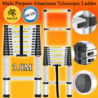 3.8M Aluminium Telescopic Loft Ladder Multi-Purpose Light weight Compact Ladders