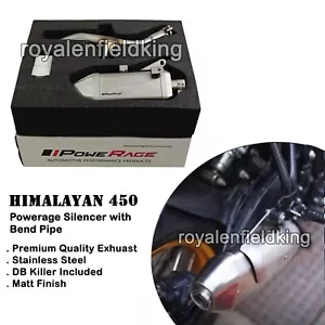 Fit For Royal Enfield New Himalayan 450 "Powerage Silencer with Header Pipe" - Picture 1 of 5