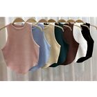Summer Solid Color Sling French Tank Top New Sleeveless Tank Top  Women
