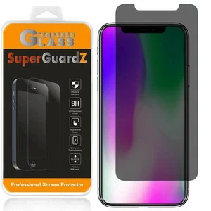 SuperGuardZ Privacy Anti-Spy Tempered Glass Screen Protector Saver For iPhone XS - Picture 1 of 8