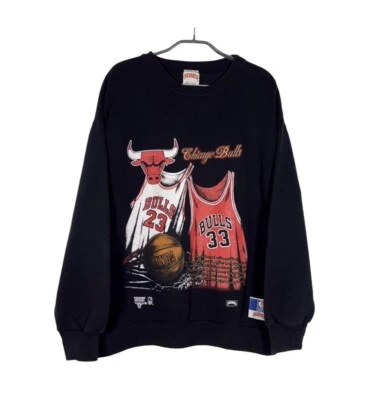 Sweat-shirt vintage Nutmeg Mills Chicago Bulls NBA fabriqué aux États-Unis - Photo 1/4
