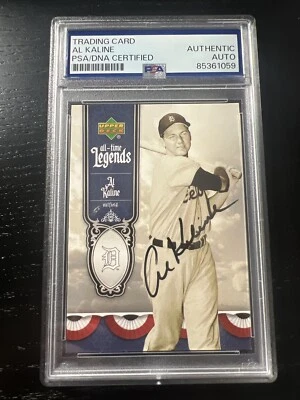 2006 Upper Deck Al Kaline Auto Autograph Signed Card HOF PSA - Image 1 of 2
