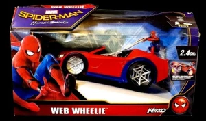 Marvel Spider-man HOMECOMING REMOTE CONTROL CAR Web Wheelie w Figure ~ NIB, READ - Picture 1 of 11