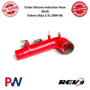 Rev9 Turbo Silicone Induction Hose Red For 2004-2006 Subaru Baja 2.5L EJ25 - Foto 1 di 4