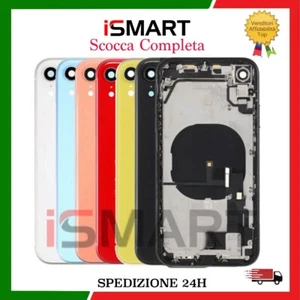 BACK COVER SCOCCA POSTERIORE COMPLETA PER IPHONE XR FLEX+TELAIO HOUSING VETRO - Zdjęcie 1 z 1