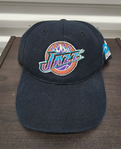 Vintage Utah Jazz Sports Specialties Snapback Hat NBA Wool Blend Rare Plain Logo