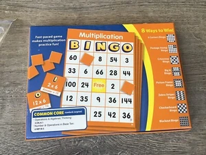 Lakeshore Multiplication Bingo Ages 8+ Up to 36 Players - Lightly used JJ393 - Picture 1 of 6