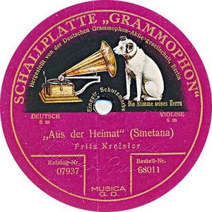 12" Fritz Kreisler Violine - Aus der Heimat (Smetana) / "Thaïs“ Meditation 1910 - Bild 1 von 2