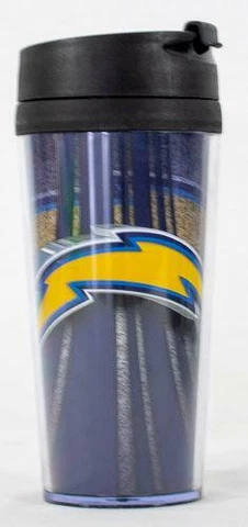 Los Angeles Chargers NFL Licensed Acrylic 16oz Tumbler Coffee Mug w/wrap Insert Cover