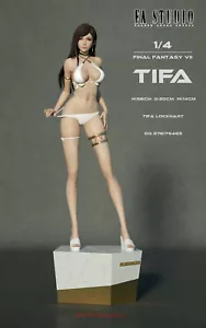 FA Studio FF7 TIFA 1/4 GK White Limited Edition Resin Statue In Stock NEW - Picture 1 of 4